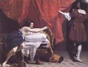 Orazio Gentileschi Joseph and Potiphar's Wife (mk25) oil painting artist